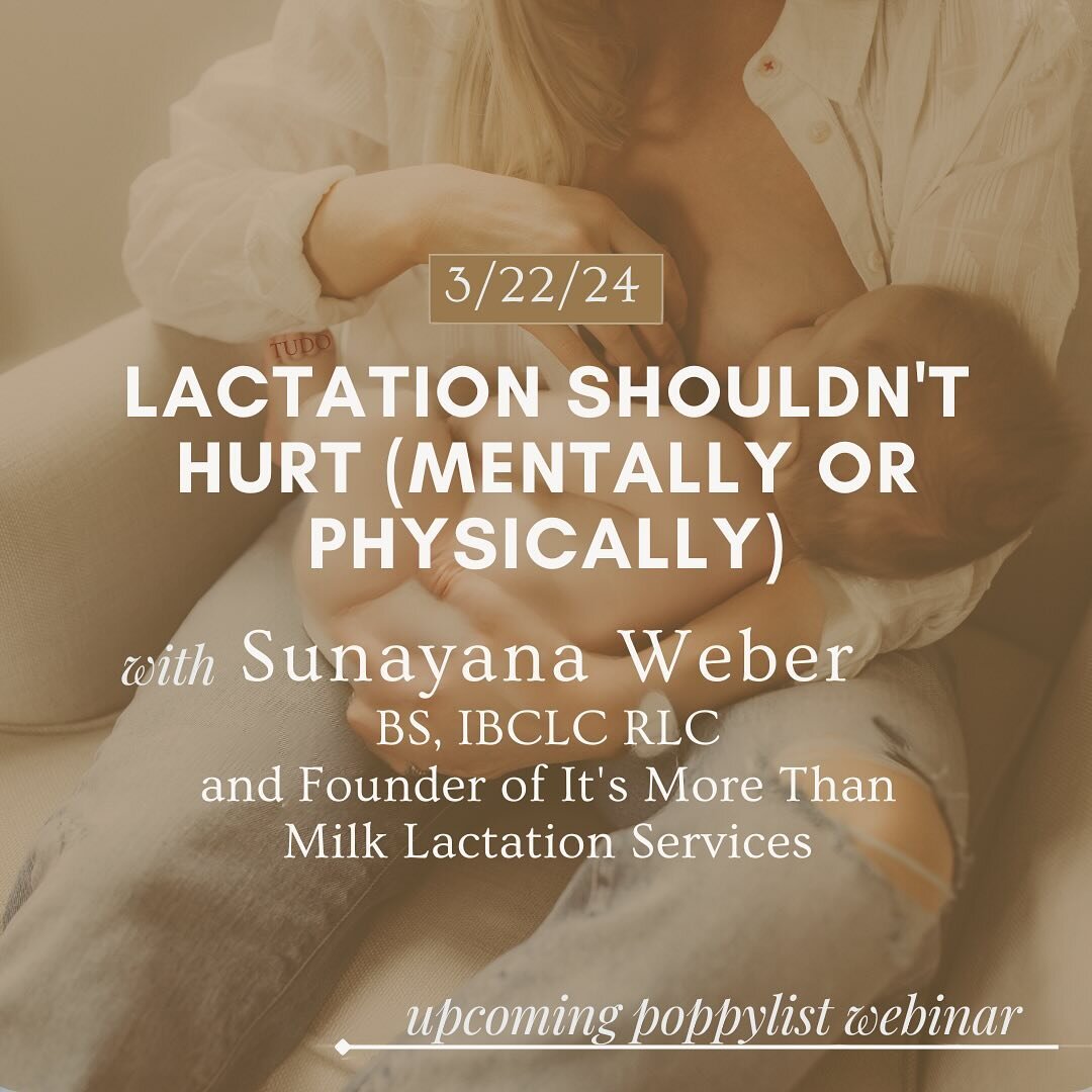 I&rsquo;m very excited to be a part of @poppylist&rsquo;s Solicited Advice webinar on Friday to talk! I&rsquo;ll be speaking about what&rsquo;s normal with lactation, when to get help, and answering your questions.

Join us as we empower new and expe