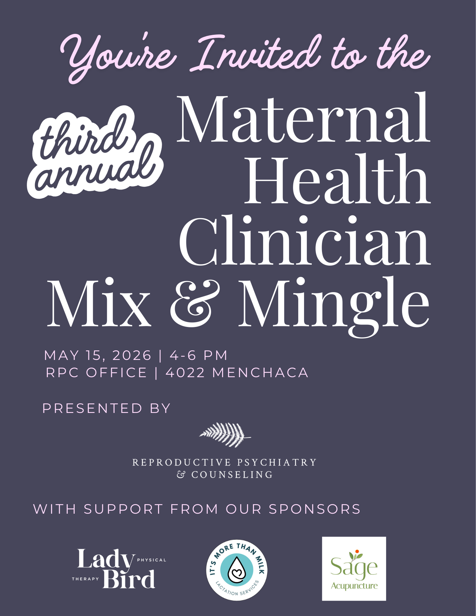 Maternal Health Clinician Mix + Mingle
