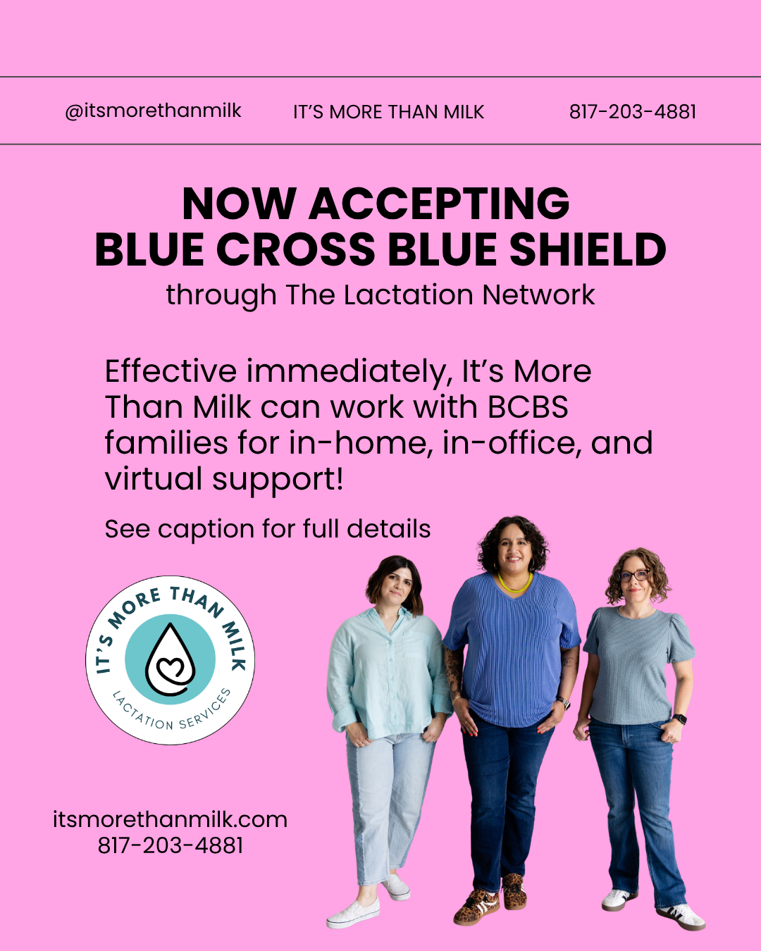 Now accepting many BlueCross BlueShield and Anthem Plans!