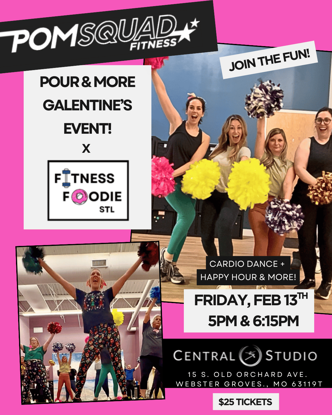 Galentine's POMSQUAD Pour + More with FitnessFoodieSTL