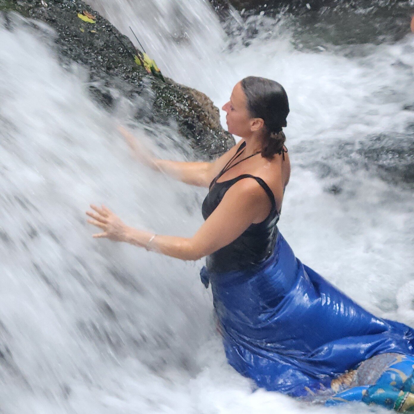 In December, my children and I headed to Bali. During this trip, we visited this incredible, sacred waterfall temple, along with many other temples and sacred sites. 

We learned how to make offerings to Brahma, Vishnu and Shiva, to pray in the tradi