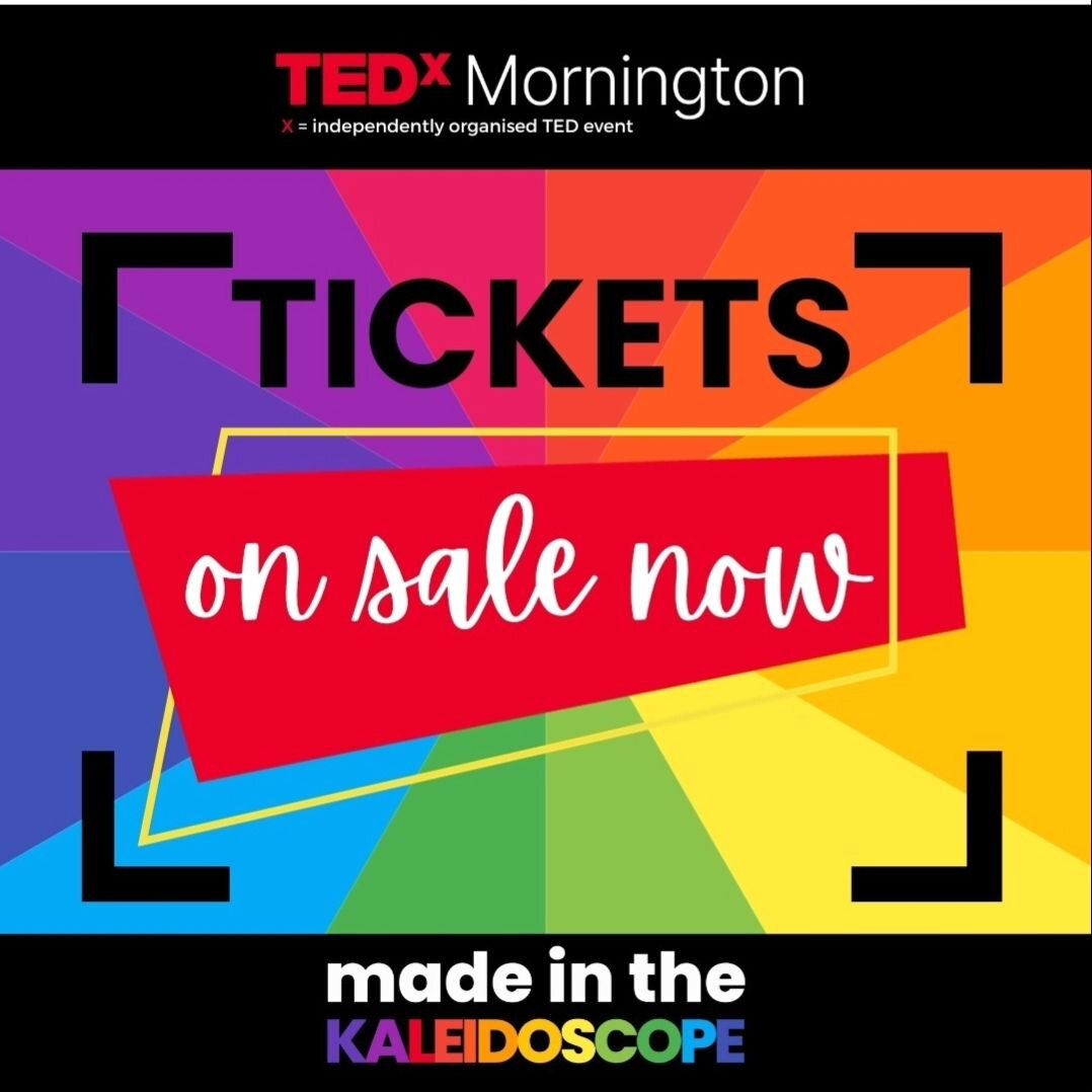 If you are yet to secure your ticket, there's not many left. 

Come and join our incredible Mornington Peninsula community at @tedxmornington 

I am so excited to be speaking on the stage with so many incredible humans with big ideas! 

Book now! htt