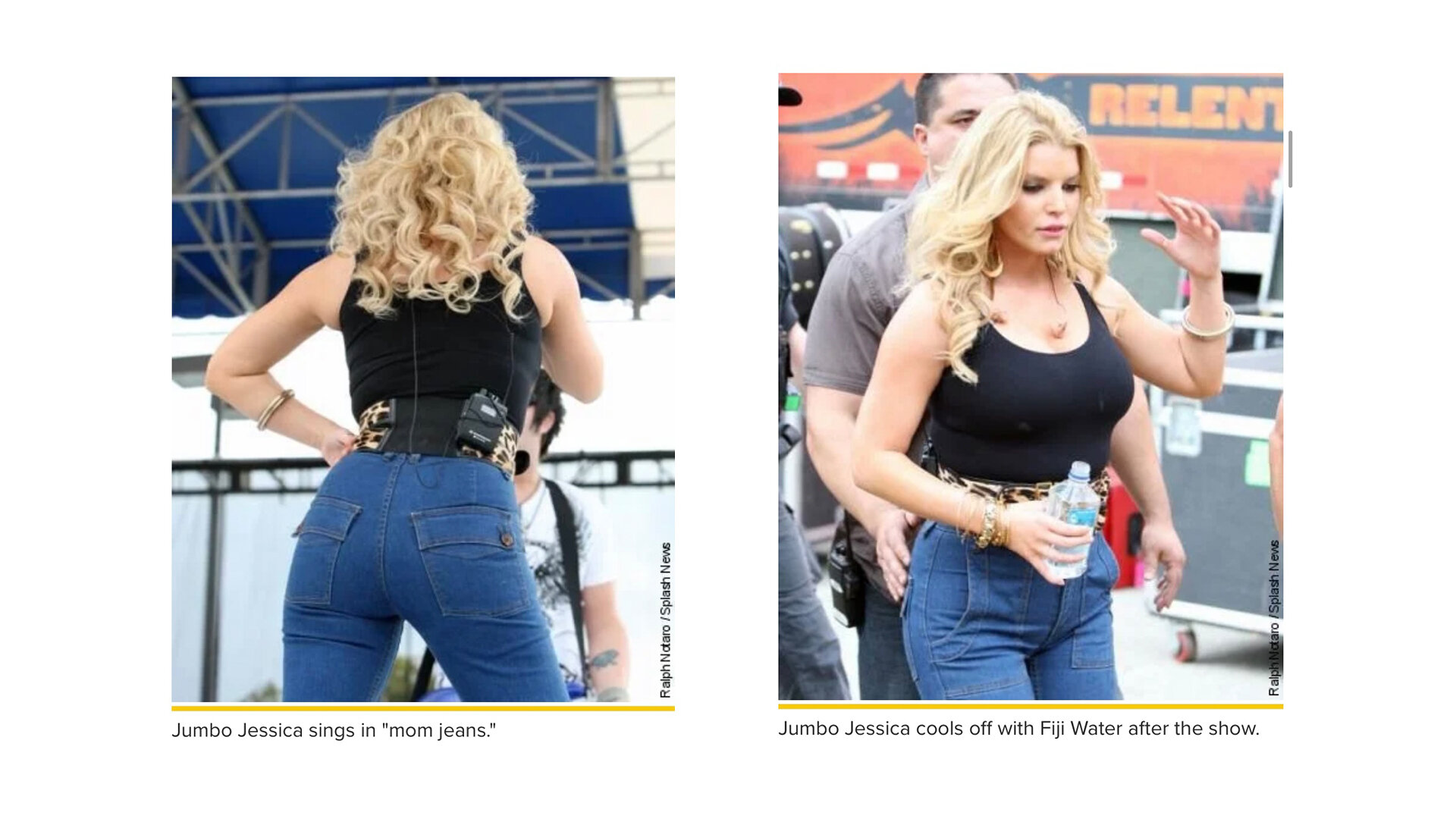 This is how Page Six talked about Jessica Simpson after she wore mom jeans ...