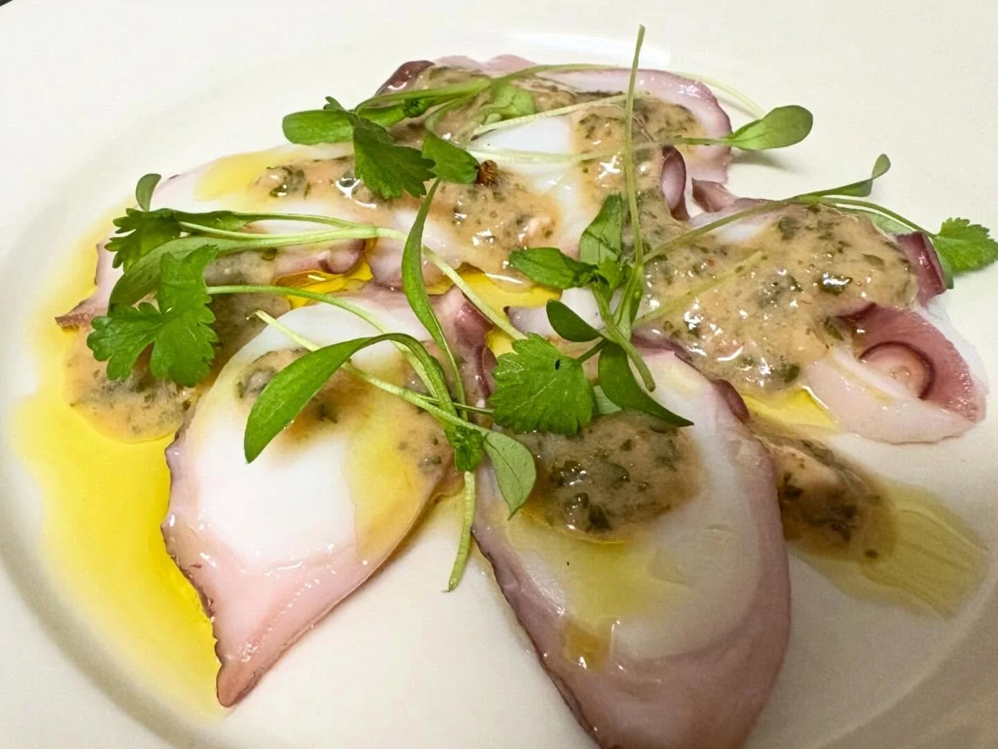 Octopus Carpaccio, Leche de Tigre