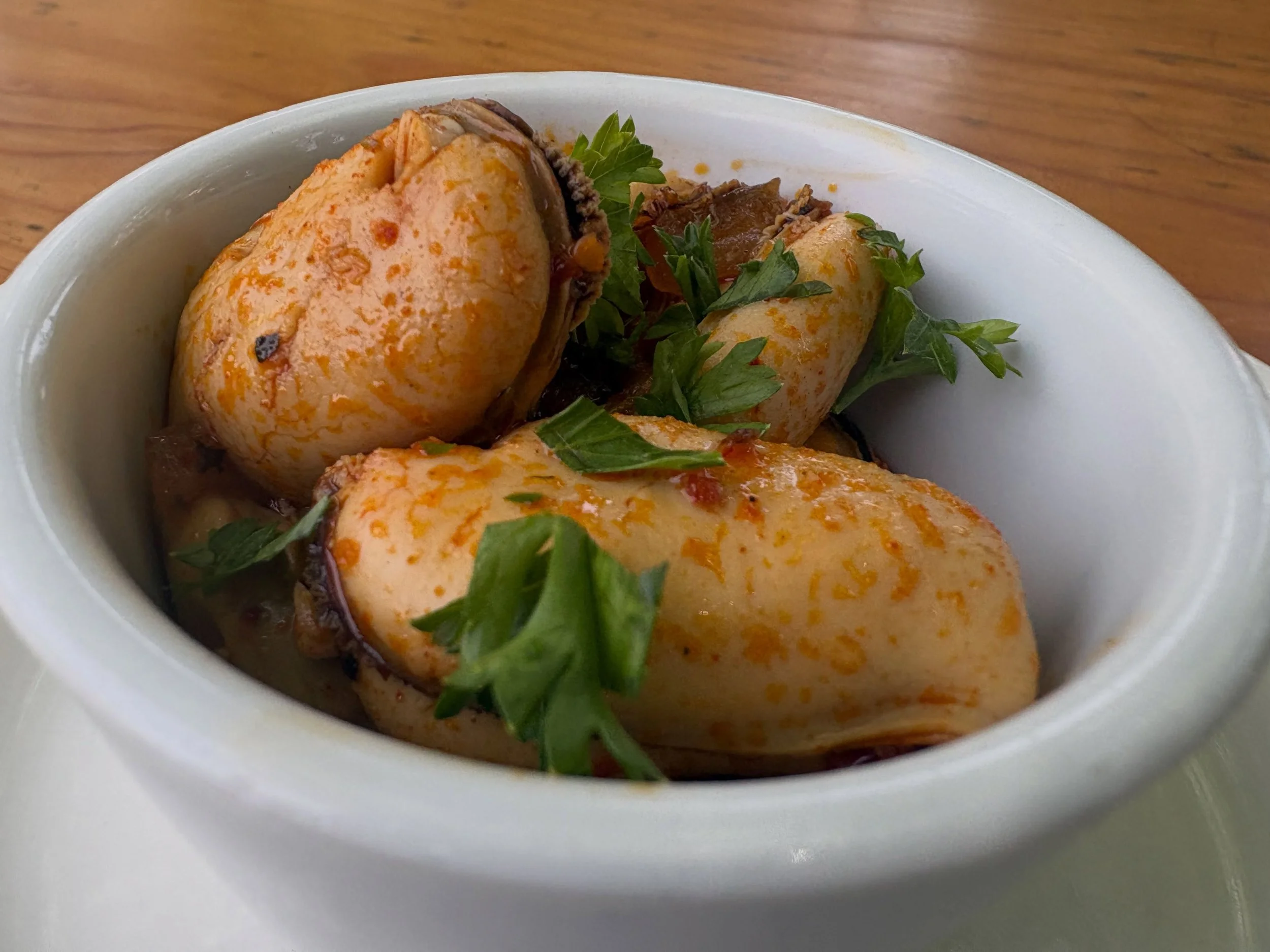 Mussels in Red Escabeche