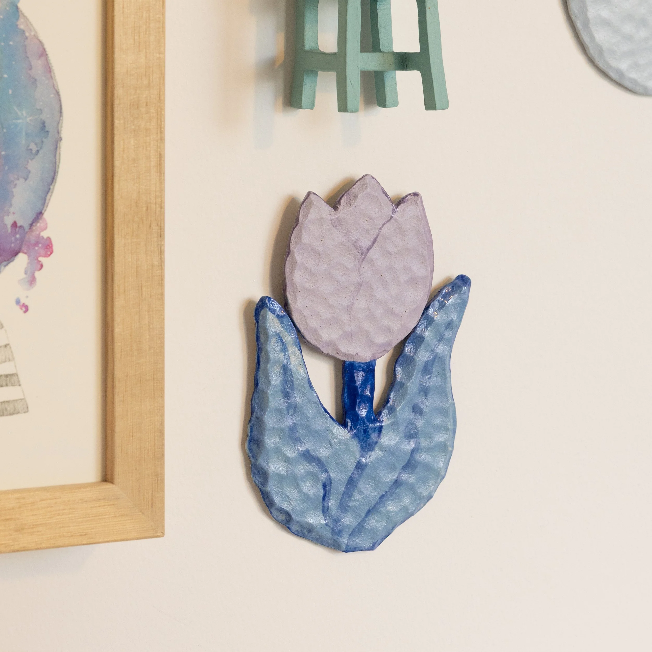 Purple & Blue Tulip Wall Hanging
w 6.5cm x h 10cm 
RRP $55.00
RWP $35.75