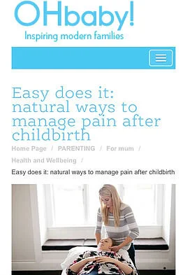 pregnancy osteopath OH Baby natural pain relief