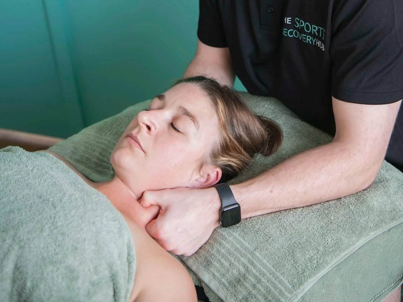 Remedial massage treatment at The Sports Recovery Hub.