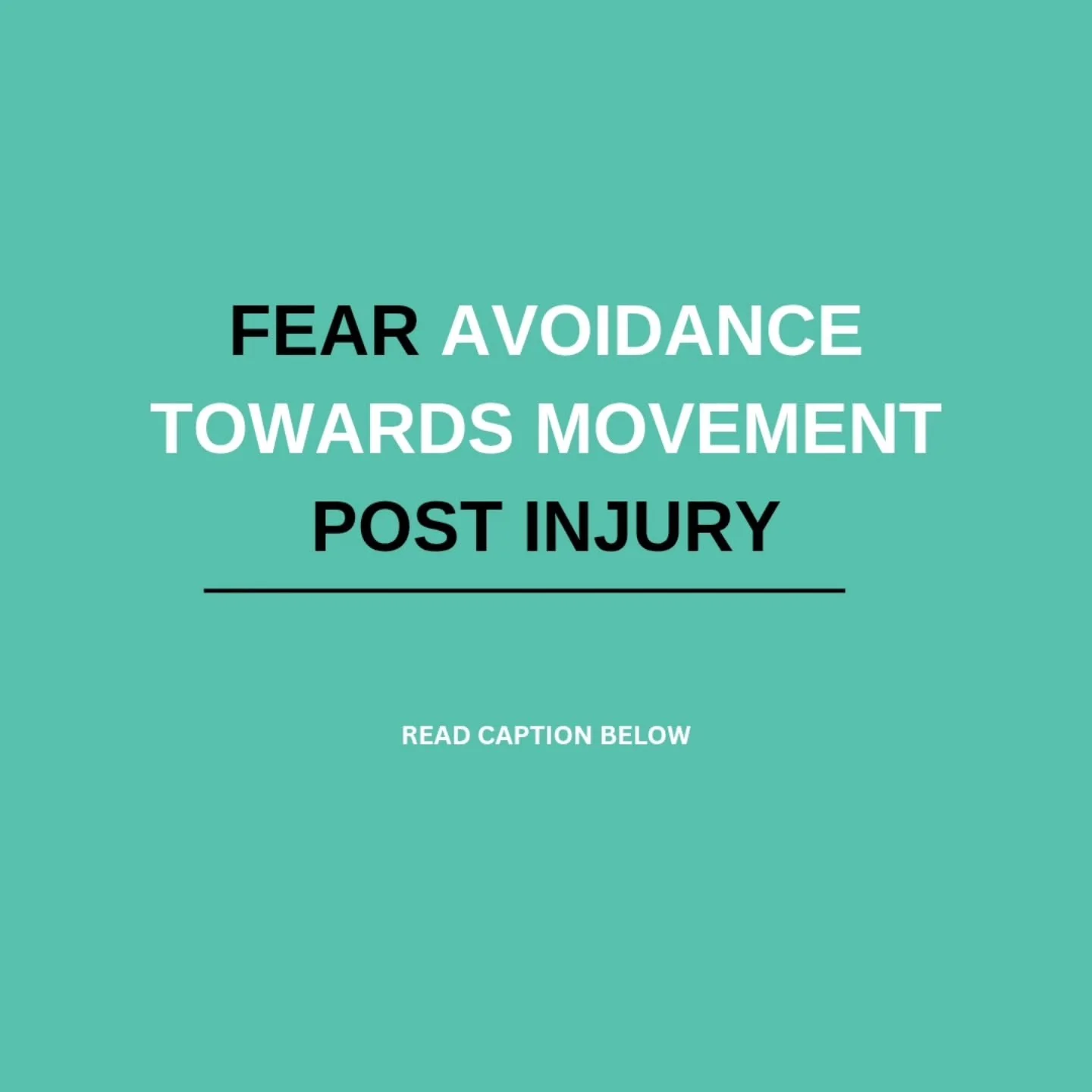 Fear-avoidance behaviour after an injury refers to the tendency to avoid movement or physical activity due to the fear that it will cause pain or further harm. This reaction, while understandable, can become maladaptive&mdash;especially in musculoske