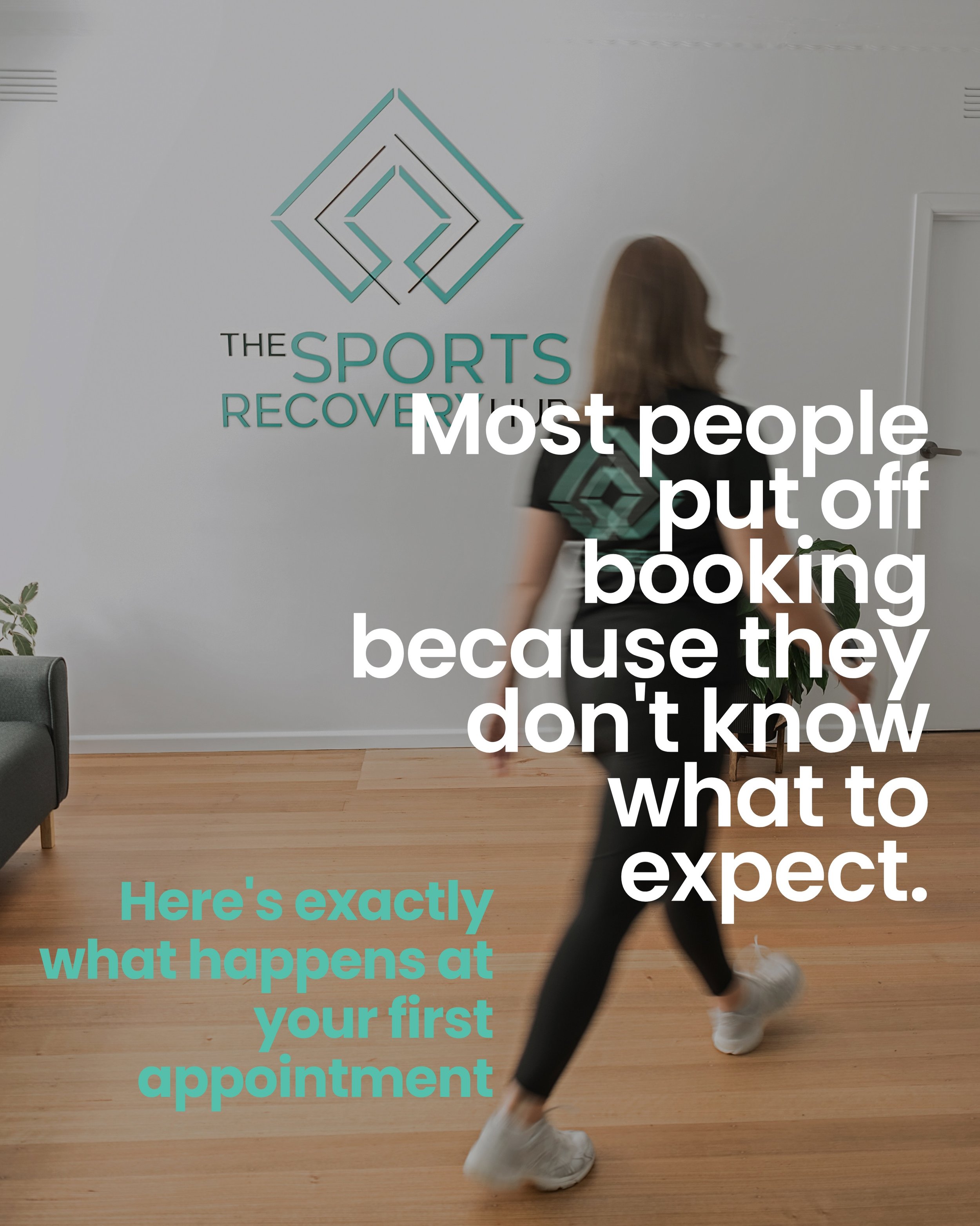 Most people put off booking an appointment because they don&rsquo;t know what to expect.

Here&rsquo;s exactly what happens when you walk through our door. 👇

We start with a conversation.
Not a quick 2-minute intake form. An actual conversation abo