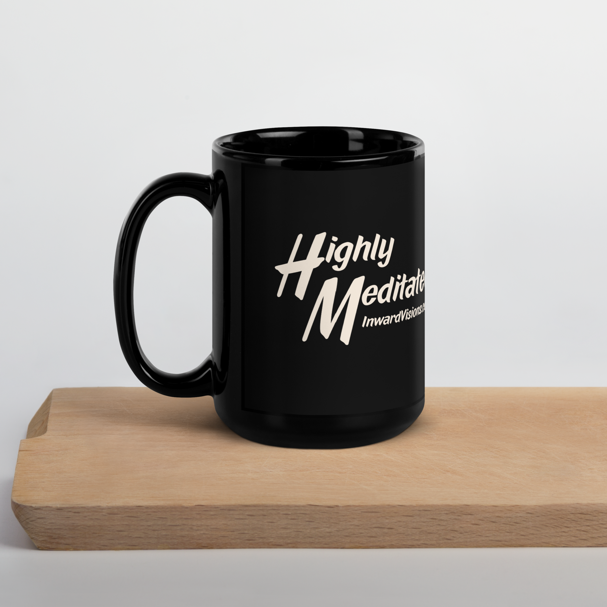 Highly Meditated Black 15 oz Mug