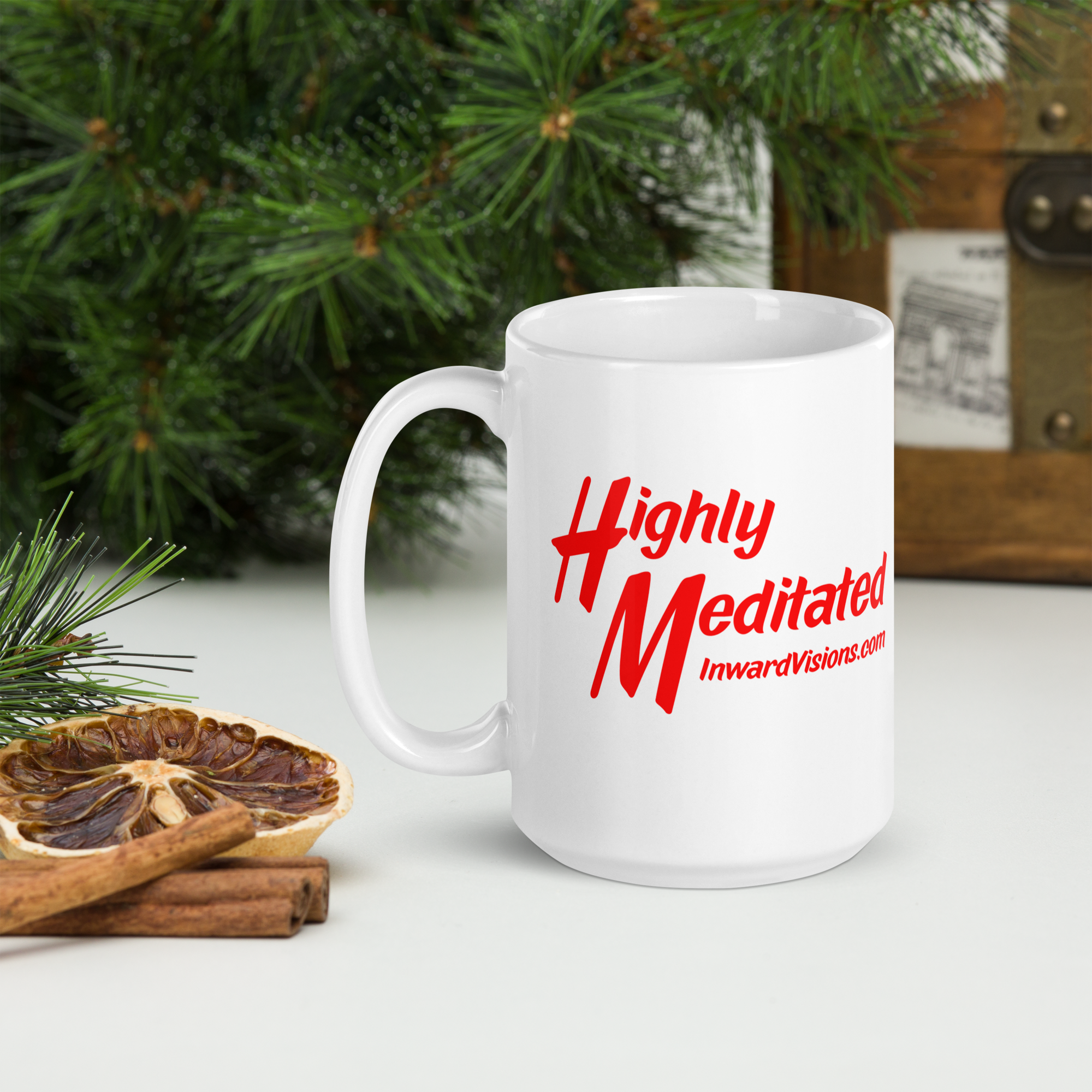 Highly Meditated White 15oz Mug
