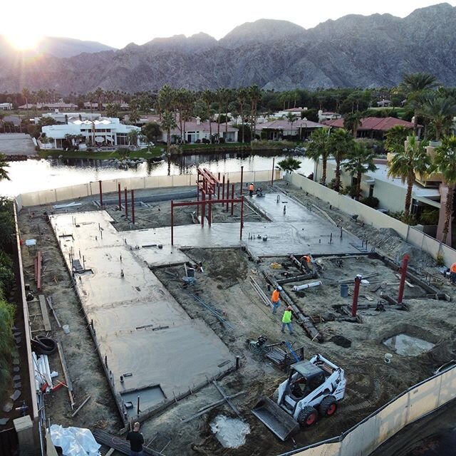 Sunset over our fresh slab

#customhomebuilder
@pga_west