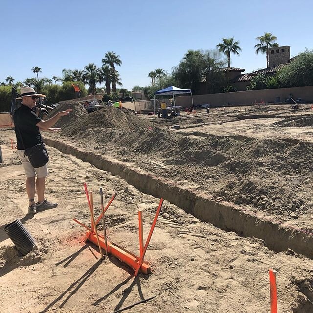 Architect Daniel Spencer visiting our project in @pga_west today. He seems happy, so I&rsquo;m happy. 
#customhomebuilder #desertliving @cityoflaquinta #laquinta @builders.of.insta