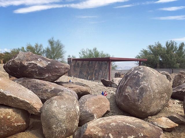 Getting ready to set more boulders

#customhomebuilder #landscaping #cabana #boulders @thereserveclub #itsadryheat