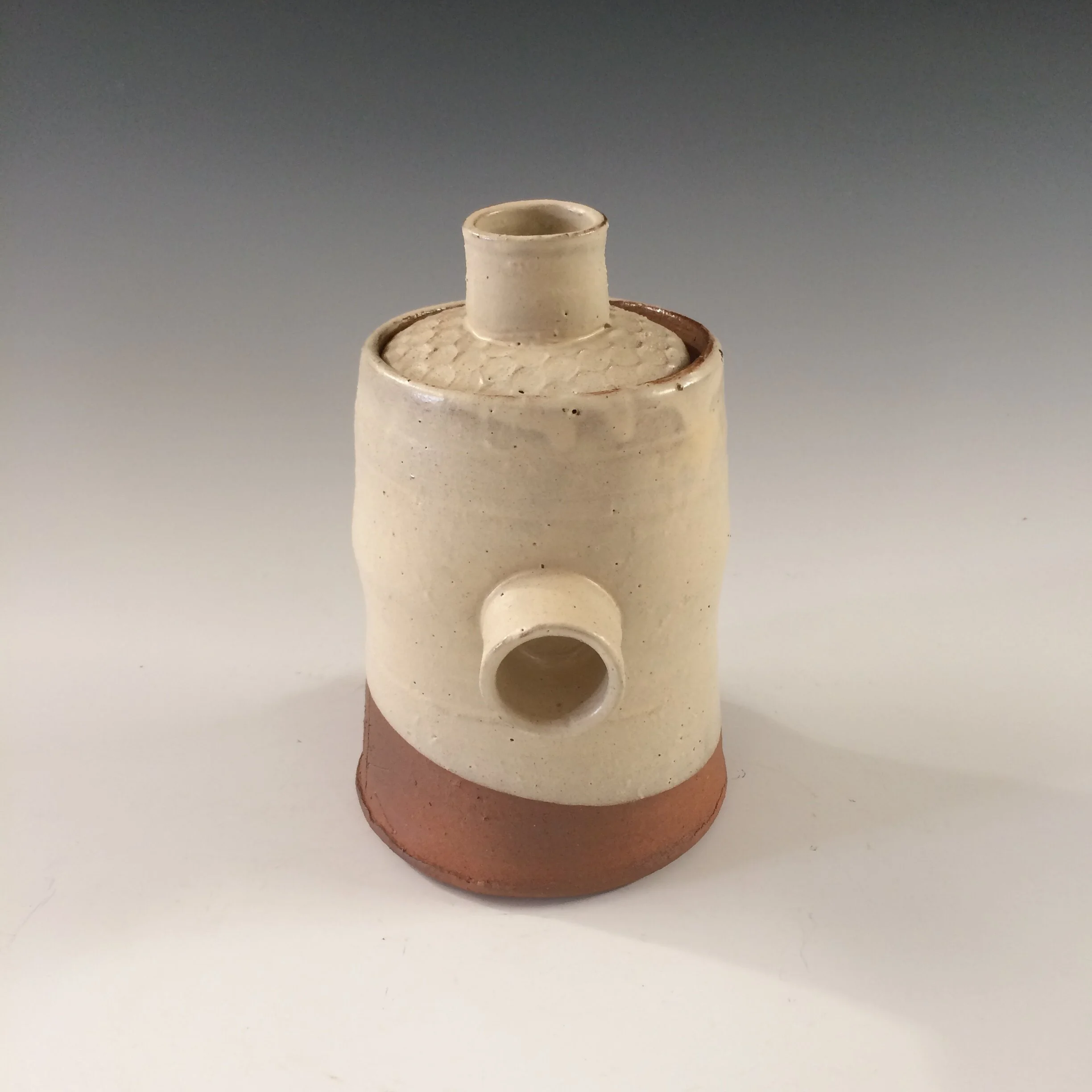 Lidded jar - circular knob