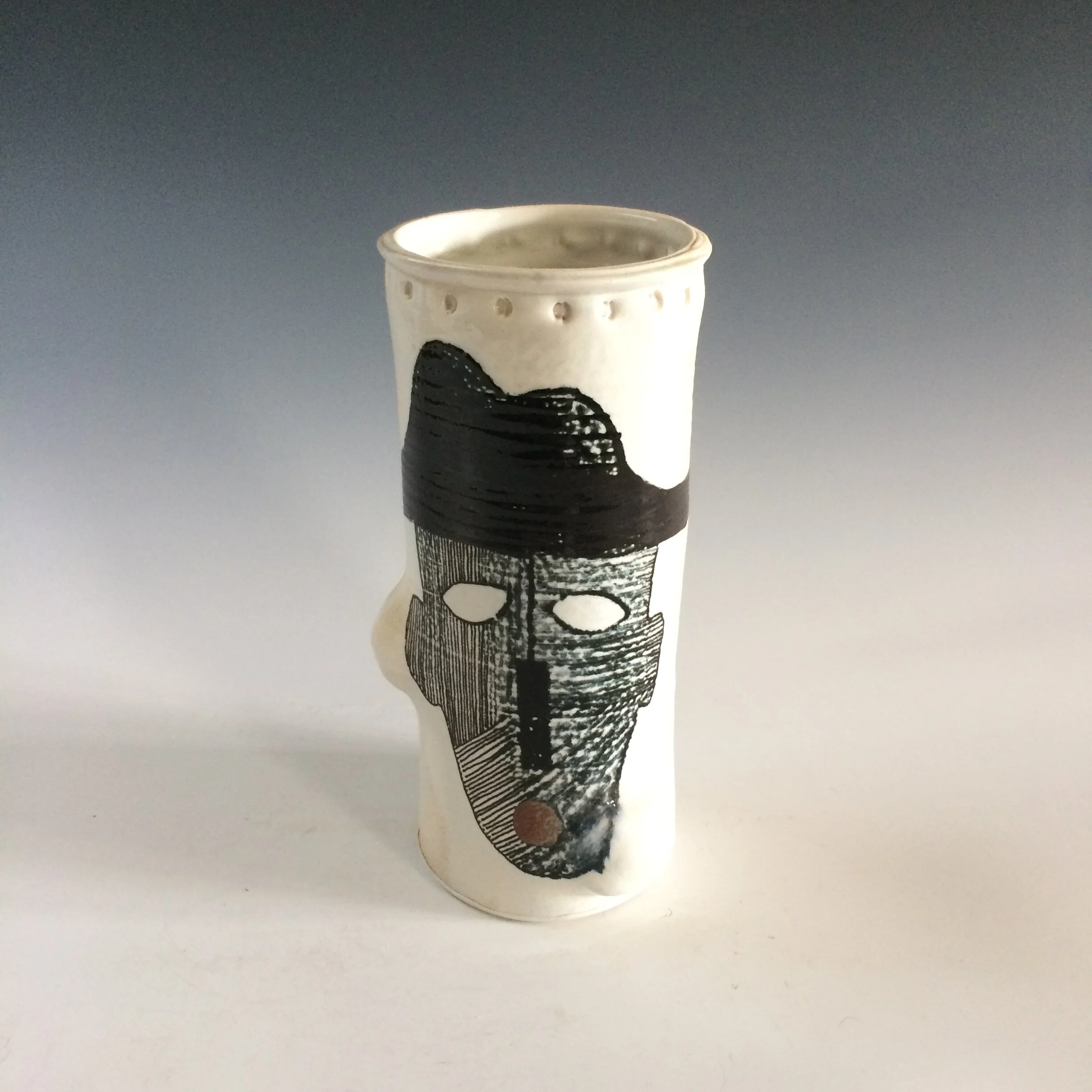 Cowboy vase