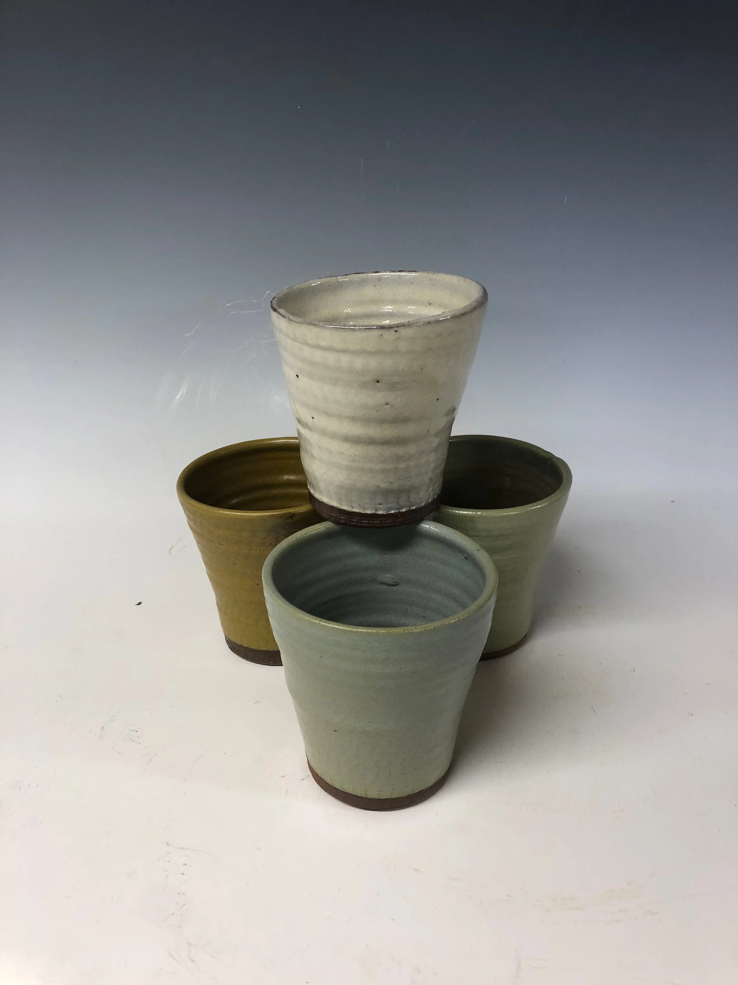 Wood fired textured beaker