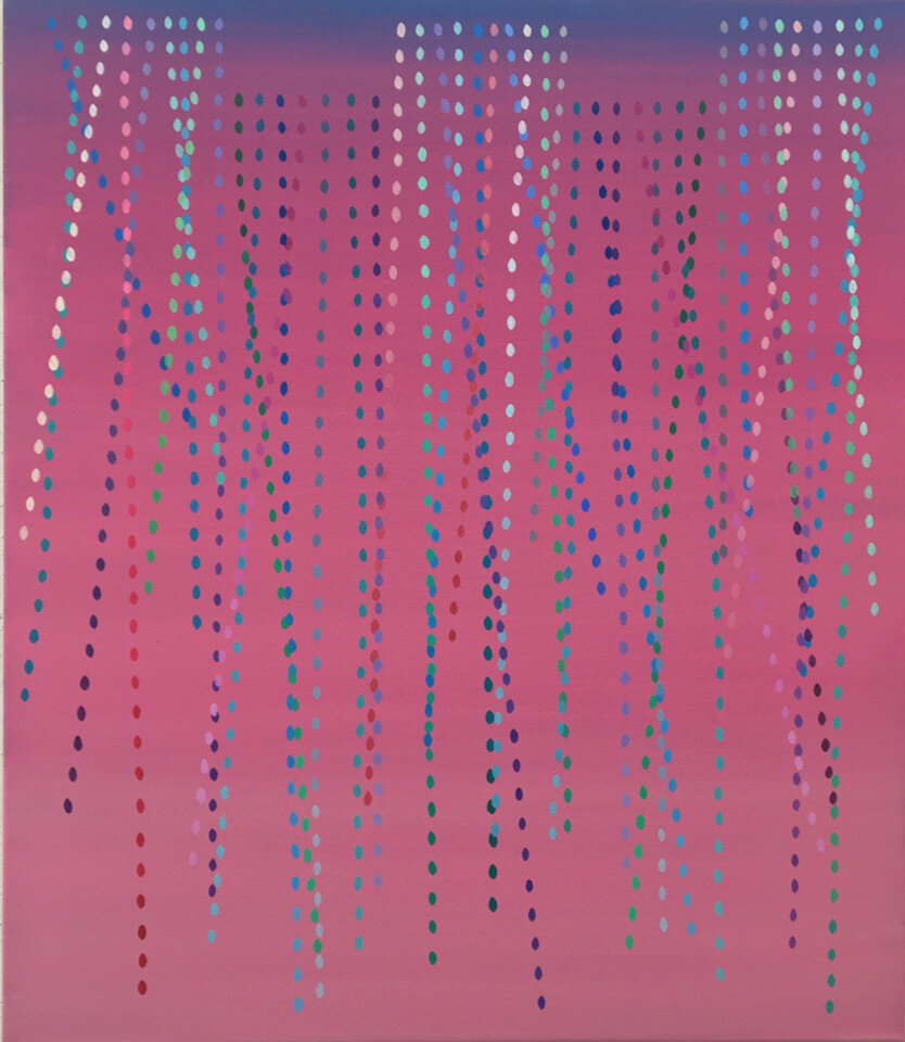   “Seeds falling”, 2020  Oli sobre tela, 180 x 150 cm 