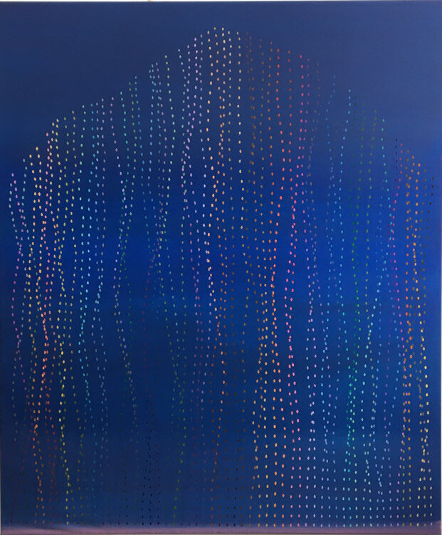   “Seeds luminous”, 2020  Óleo sobre tela, 180 x 150 cm 