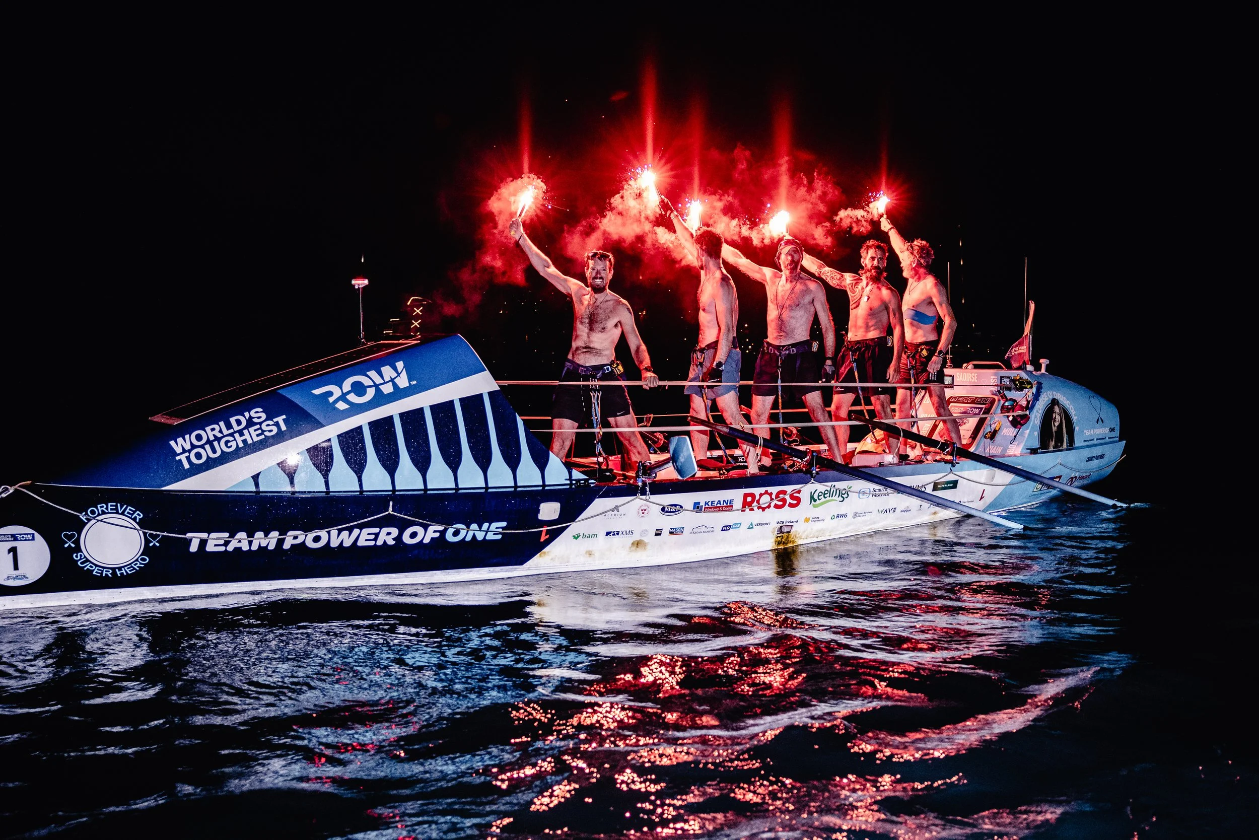 Power of 1 Ocean Rowing Team Coached by Duncan Roy Rowing Roy