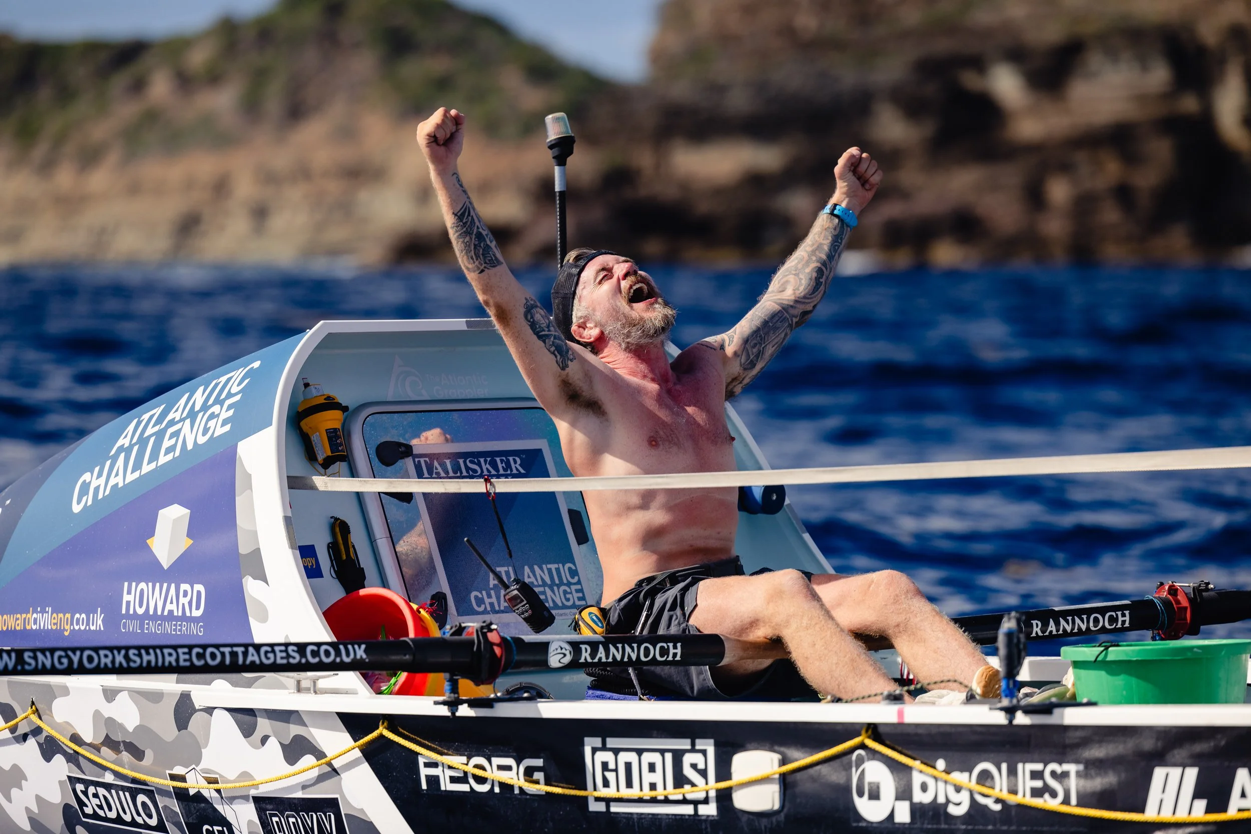 Mike Bates The Atlantic Grappler Ocean Rower Coached by Duncan Roy Rowing Roy
