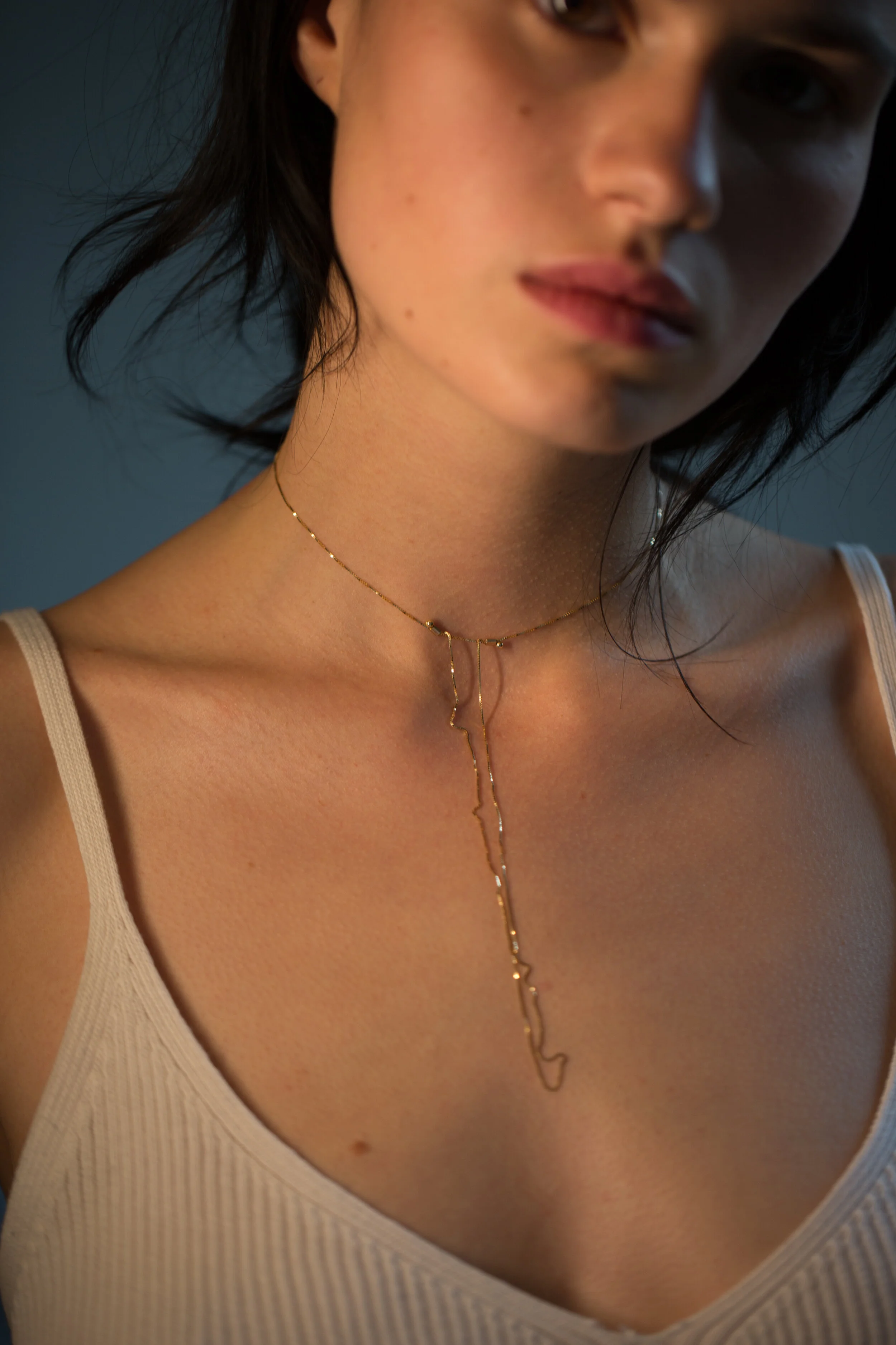 Golden Shifting Necklace — mussels and muscles