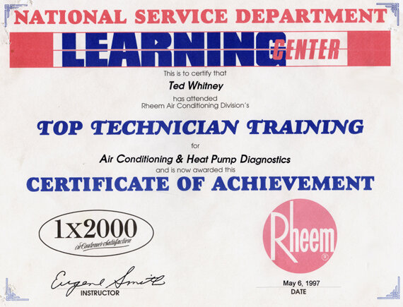  Rheem National Service Department Learning Center.  Top Technician Training.  Air Conditioning &amp; Heating Pump Diagnostics 