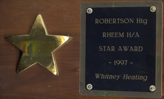  Robertson Heating.  Star Award 