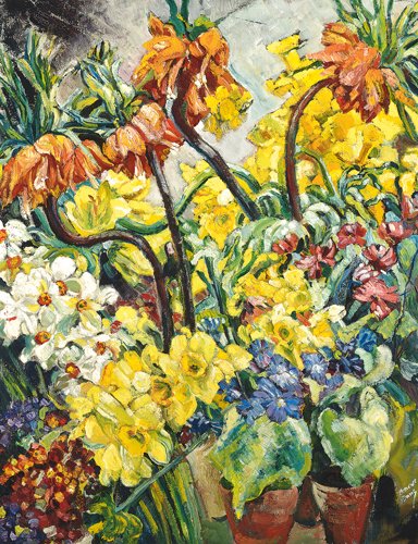 Spring Flowers Roses in a Glass Flowers by a window Clemence Dane.jpeg
