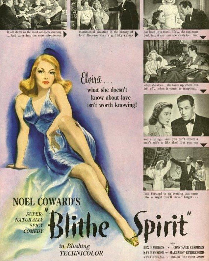 #OnThisDay in 1945, the original film of Blithe Spirit was released in cinemas. It was this ability to capture the earthy &lsquo;spirit&rsquo; of Arcati that launched #MargaretRutherford into the hearts and collective memories of the original audienc