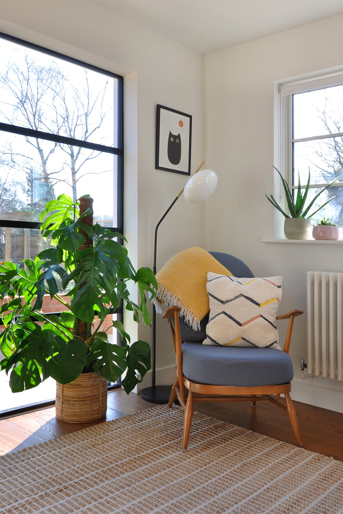 CharlotteBucciero-interiors-living-ercol-armchair-floorlamp-houseplant.jpg