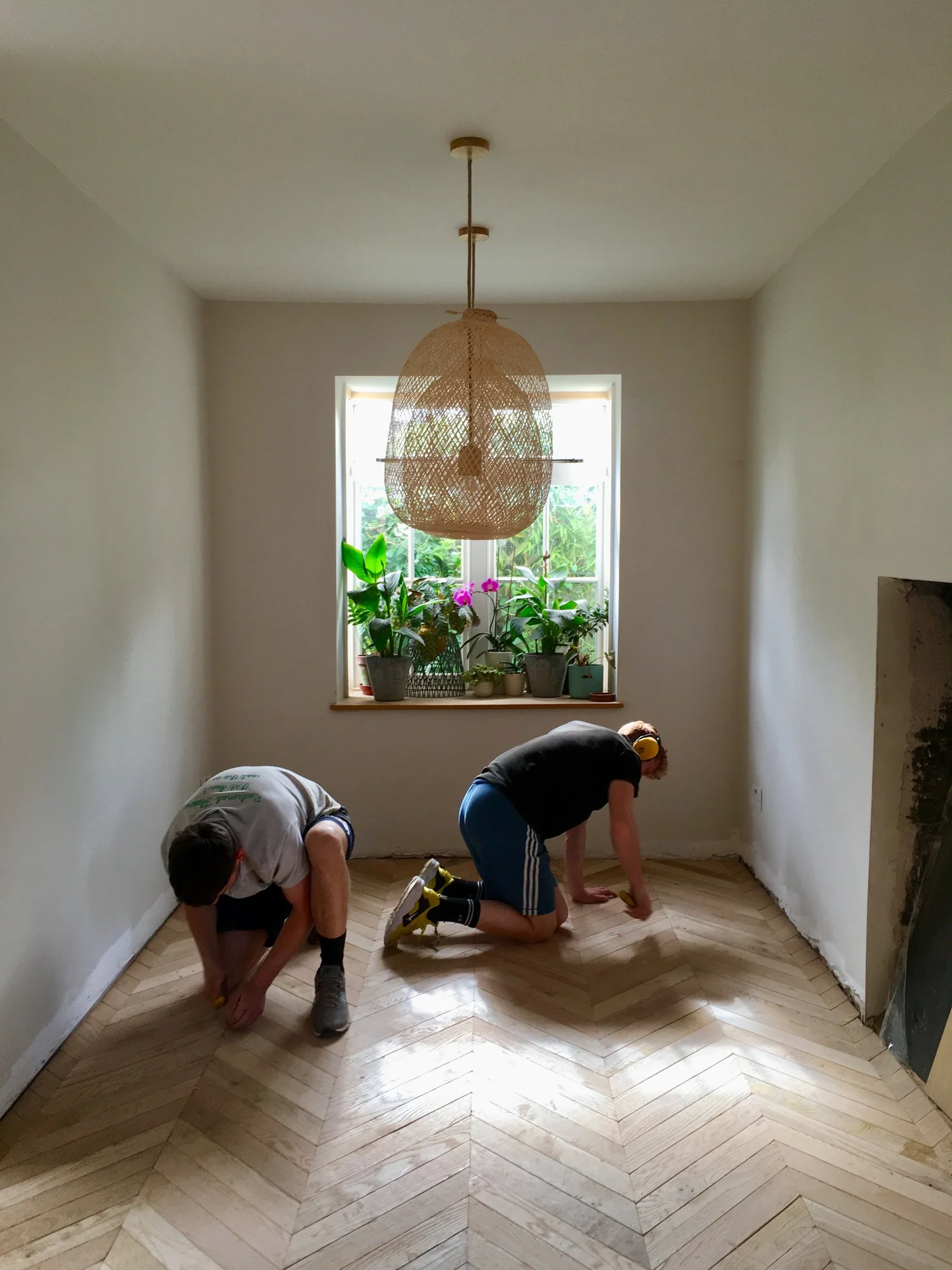 Reclaimed oak flooring design — CHARLOTTE BUCCIERO INTERIORS
