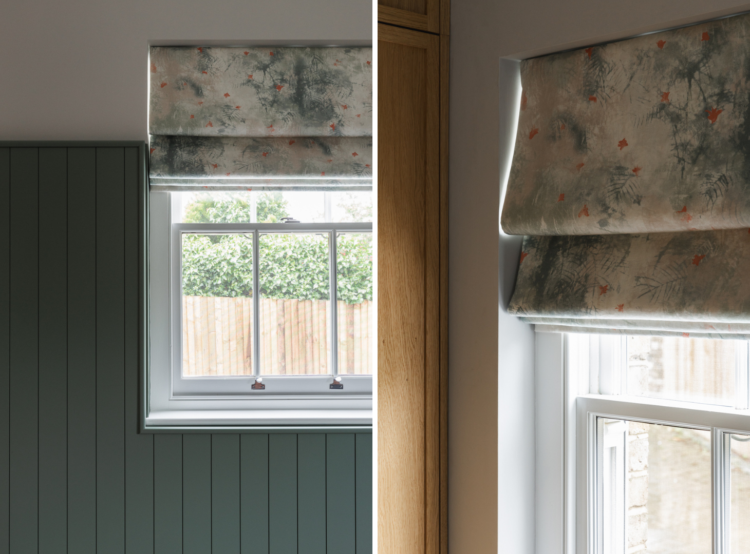 ROMAN BLINDS SASH WINDOWS 