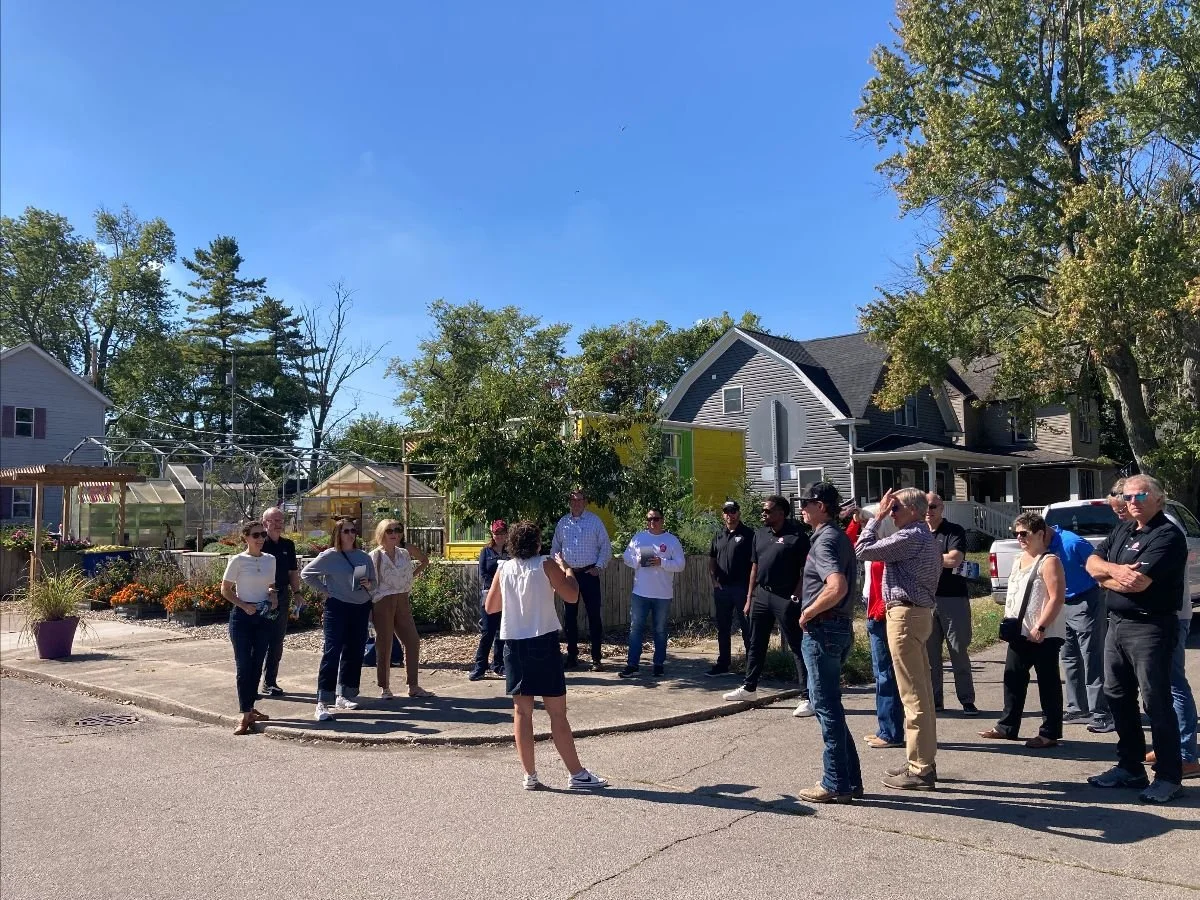BBF's board touring the Thomas Park/Avondale neighborhood