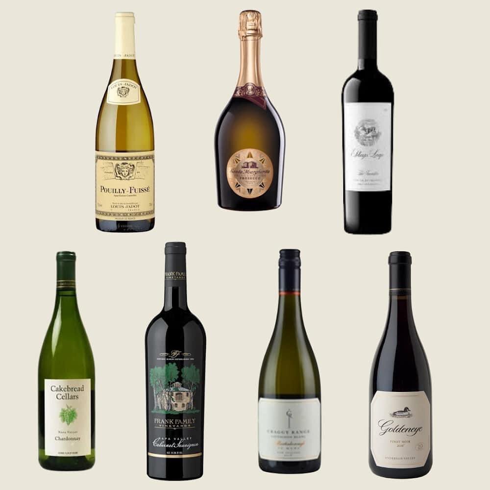 Check out the Featured wines for the Peoria Food + Wine Festival 2021 happening TONIGHT!

&bull; Cakebread Chardonnay
&bull; Louis Jason Pouilly Fuisse
&bull; Santa Margherita Prosecco
&bull; Craggy Range Sauvignon Blanc
&bull; Stags Leap Investor Re