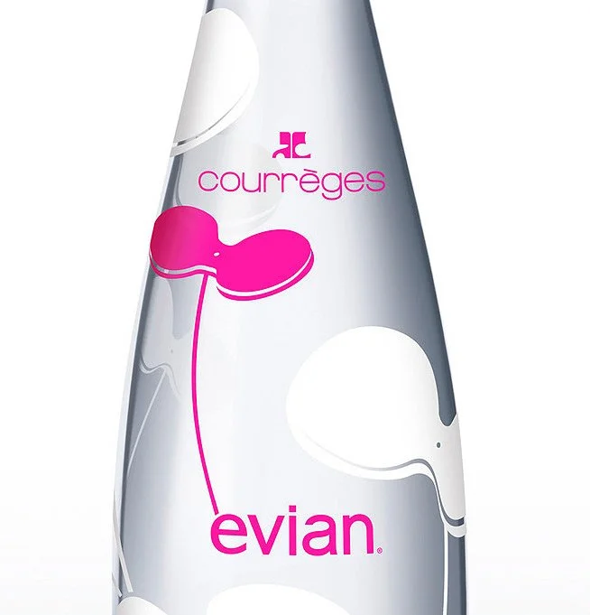 Courrèges Evian Bottle