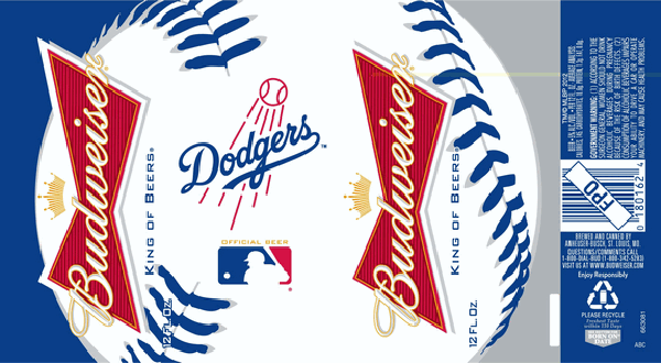 Budweiser MLB Beer Cans