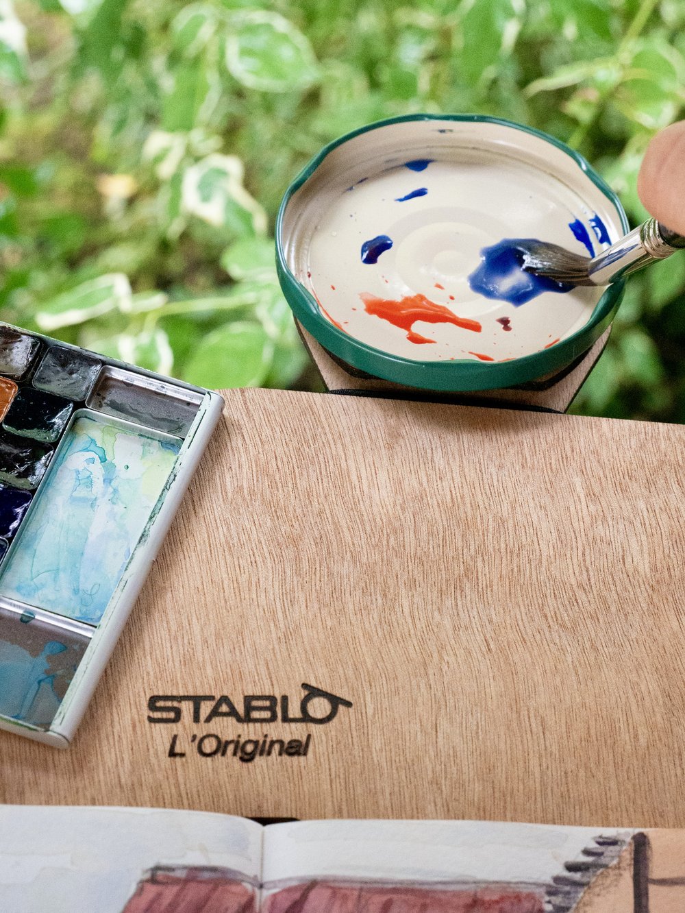 Porte pinceaux et crayons, extension aimantée pour le chevalet StablO  L'Original — StablO