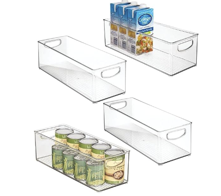 Plastic Stackable Kitchen Organizer  - Pack of 4