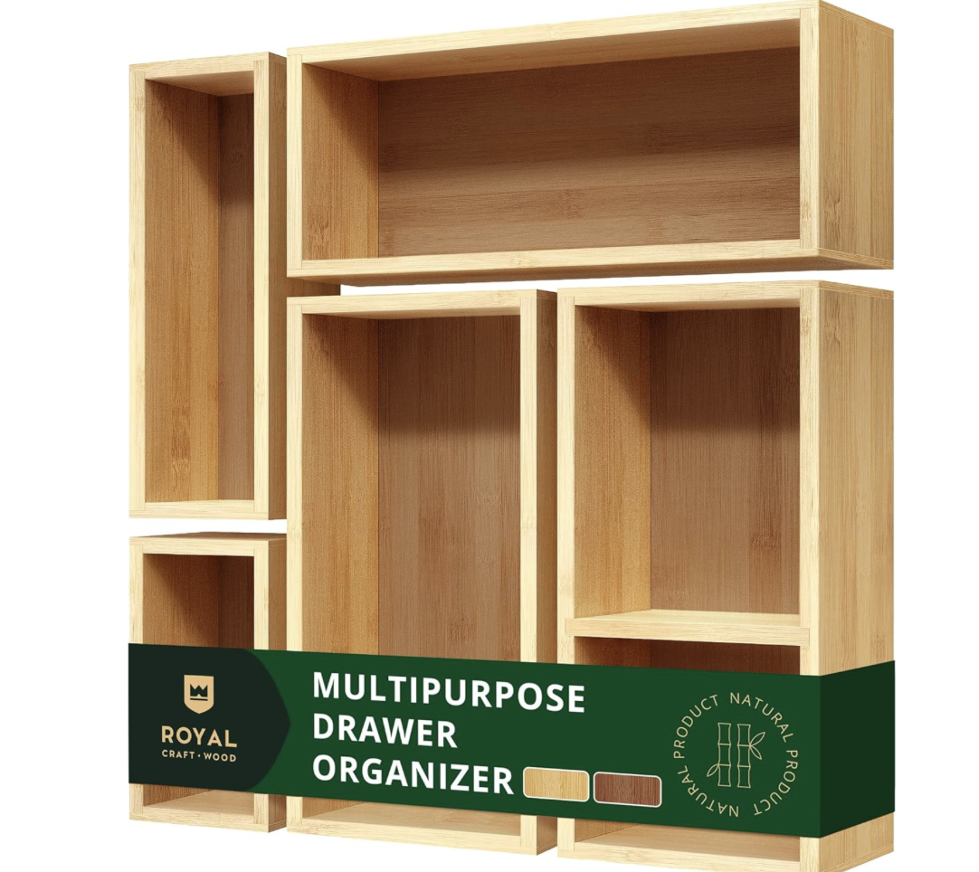 Bamboo Drawer Organizers