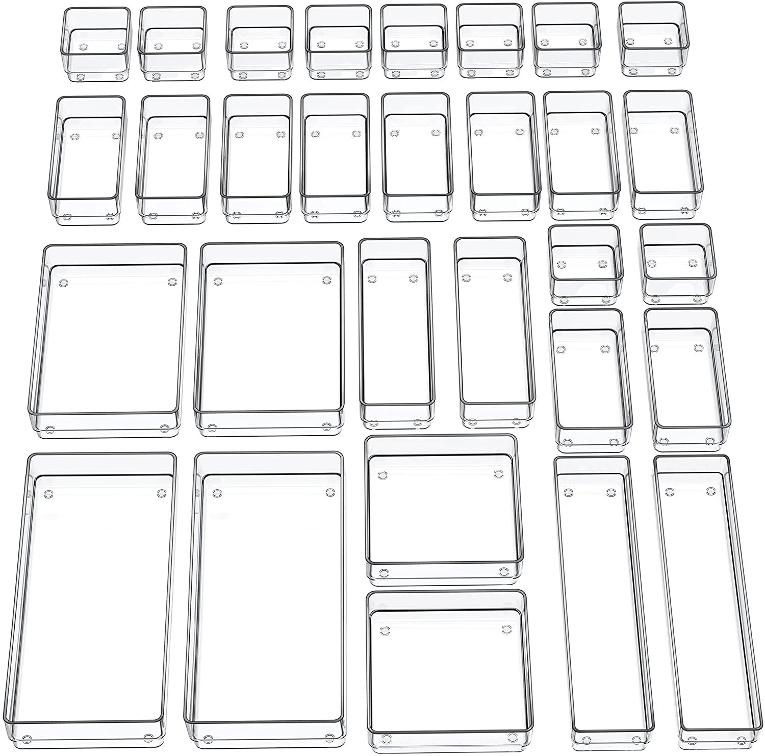 30 Piece Clear Draw Organizer