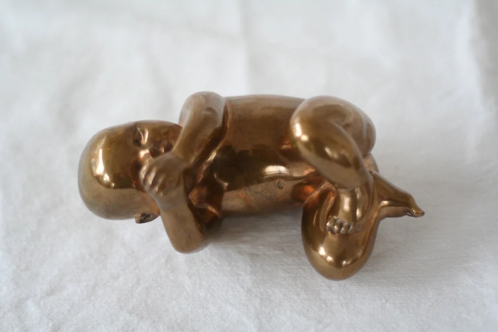 19. Just four months - polished bronze 13 x 7 x 7cm - £2,150