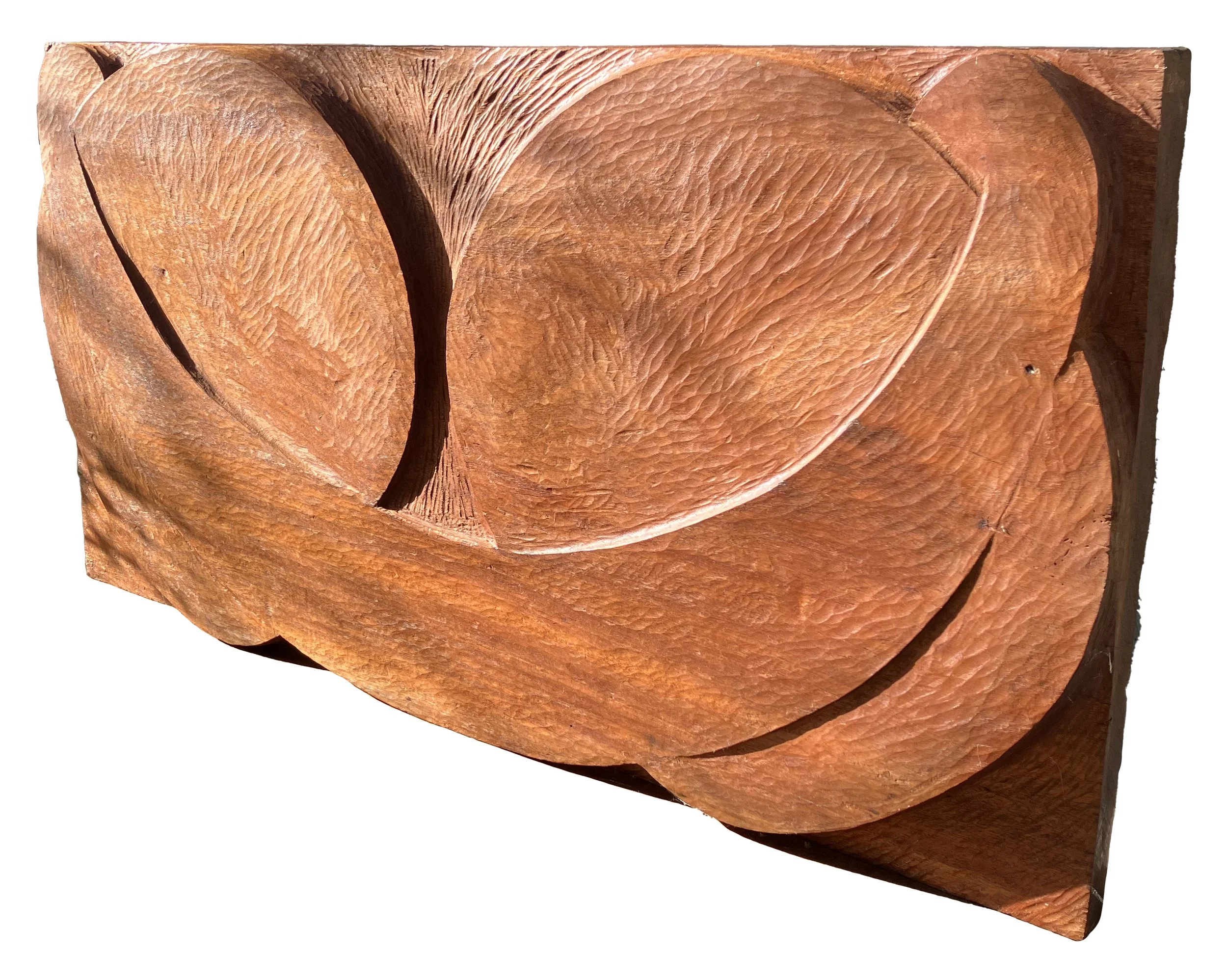 Reconciliation (back) - red wood carving - £2,250