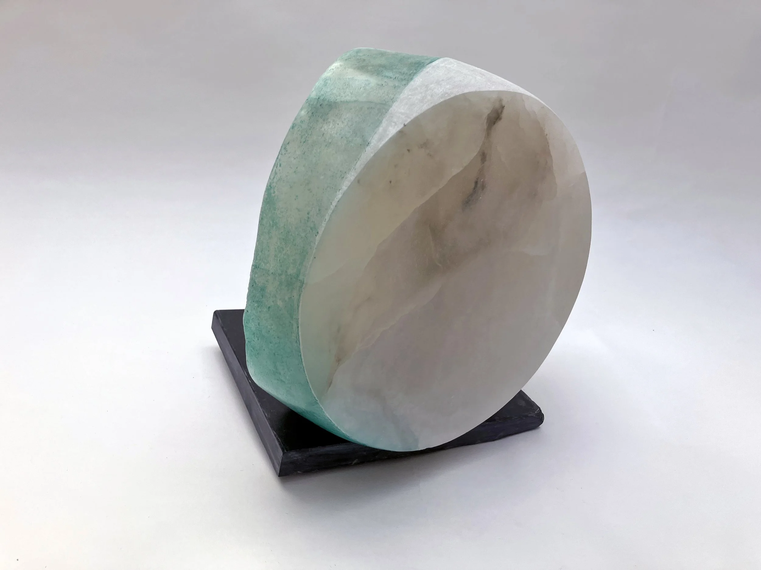 Before and After - Gypsum carving on slate base - £950
