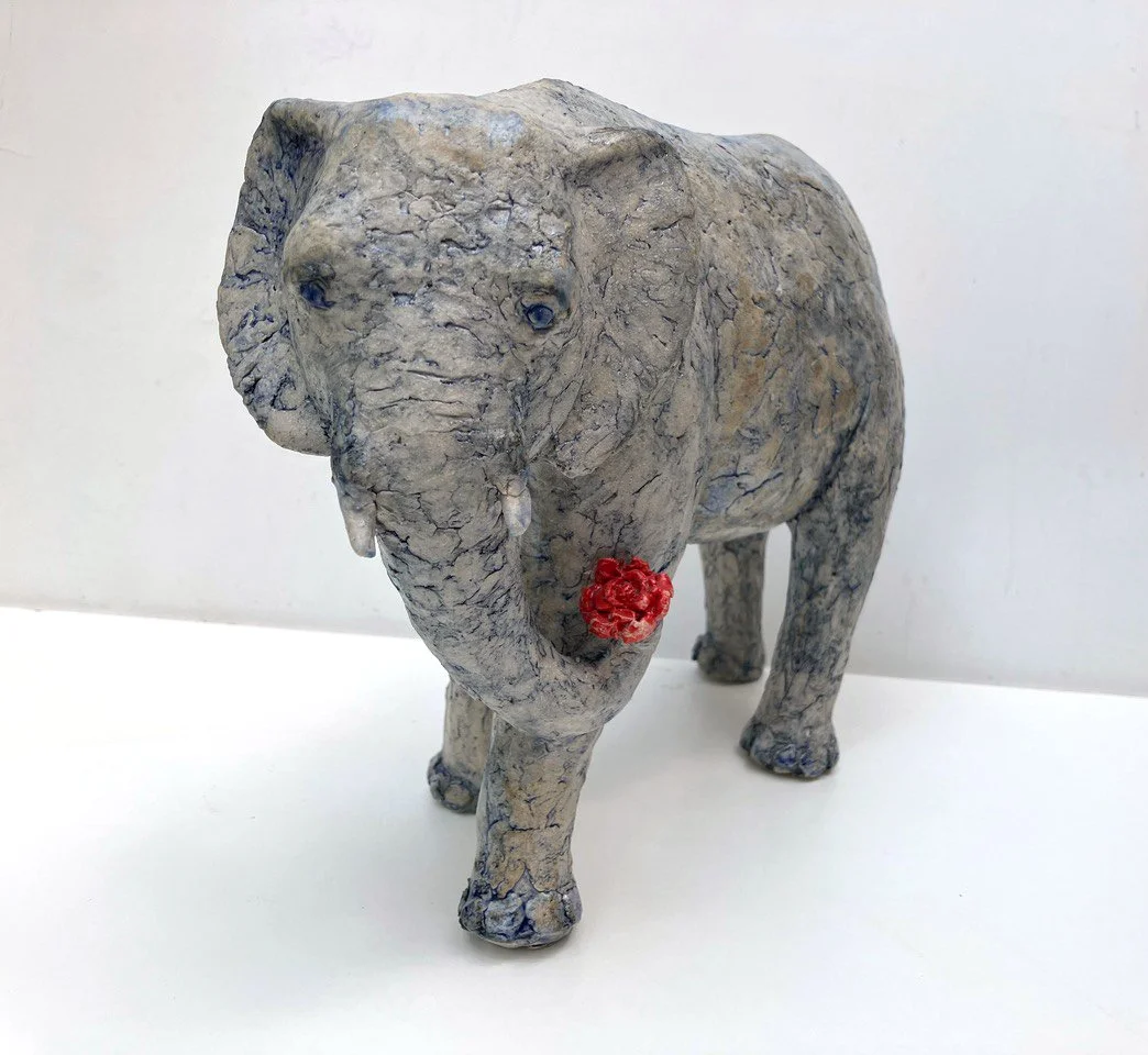 Ganesh the Elephant - glazed ceramic - £650 (SOLD)