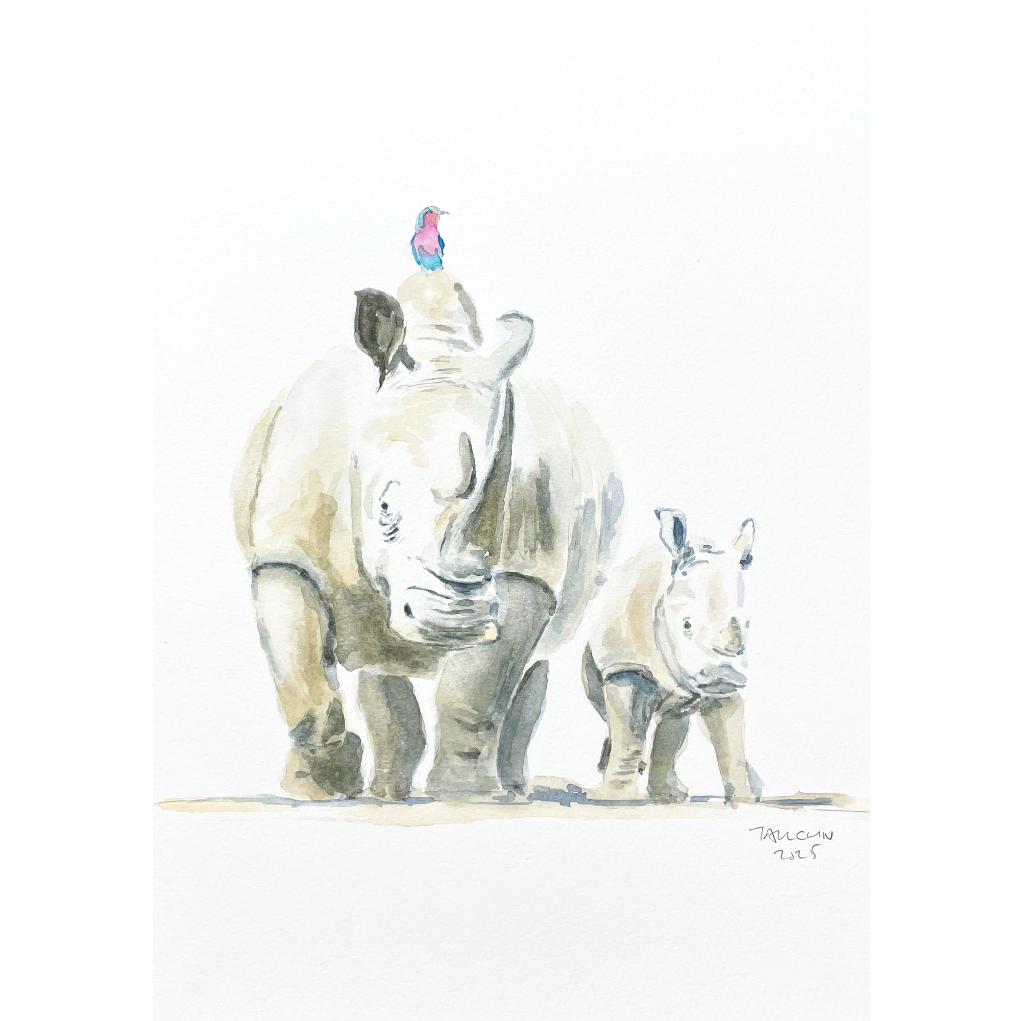 Right Beside You - A3 Watercolour Print