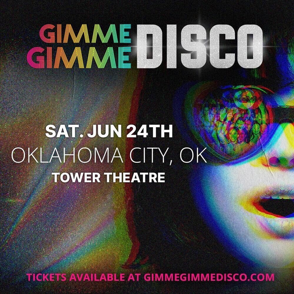 JUST ANNOUNCED! 🚨 Calling all dancing queens! Come to the ABBA-inspired dance event Gimme Gimme Disco, special PRIDE 🏳️&zwj;🌈 edition - June 24. Presented by @okcpridefest @normanokpride and @towertheatreokc ✨ ON SALE NOW!

Tickets towertheatreokc