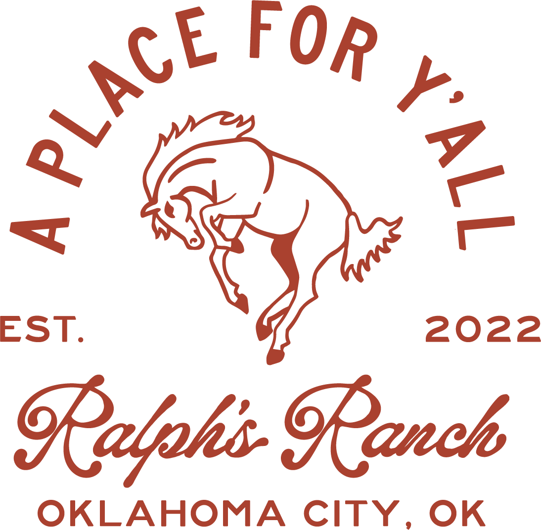 Ralph's Ranch logo. A place for ya'll. Est. 2022, Oklahoma City, OK.