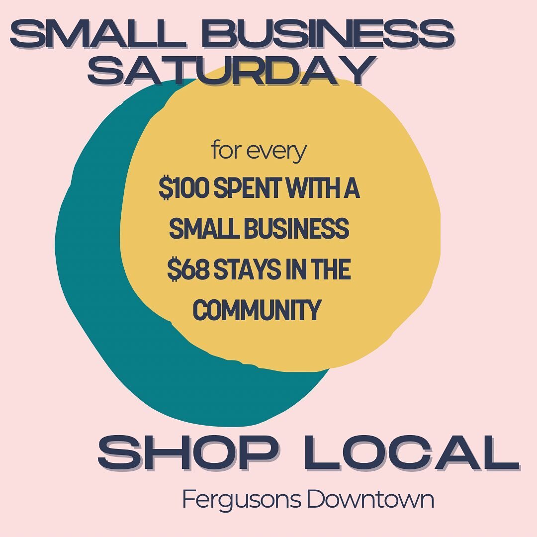 Deciding what to do this Saturday? 

We have a full house of small local businesses you can shop to celebrate small business Saturday!

One thing to remember when shopping small is that each of these businesses put their all into what they do. Choosi